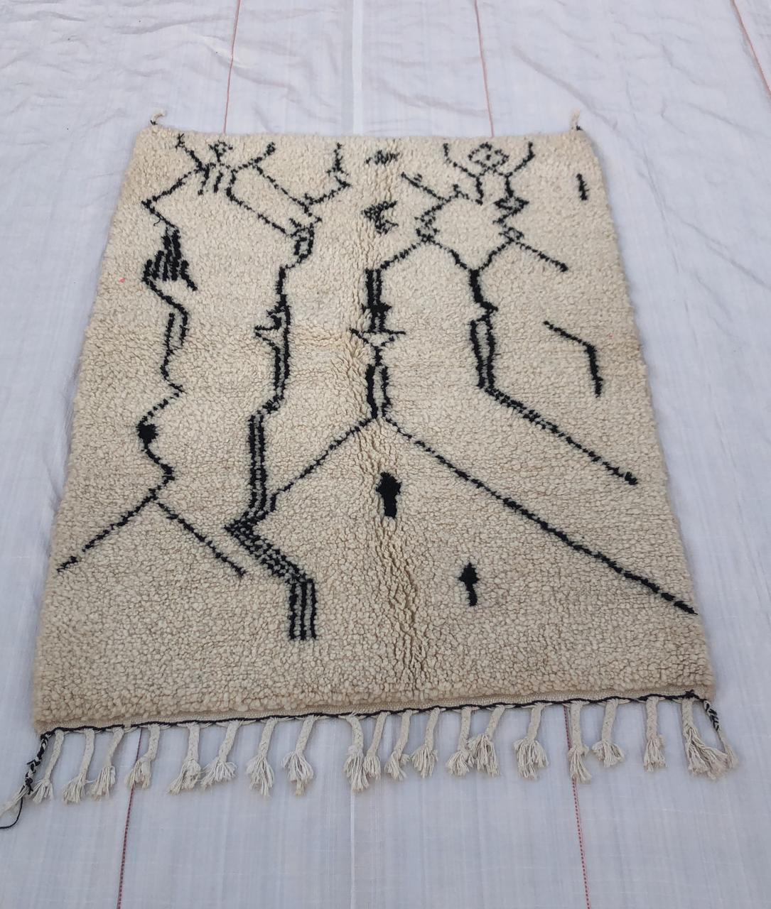 Atlas Black Hieroglyph Rug